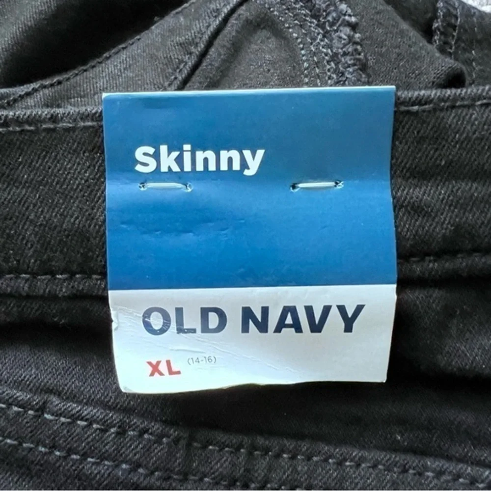NWT Old Navy girls black skinny jegging jeans size XL 14-16
